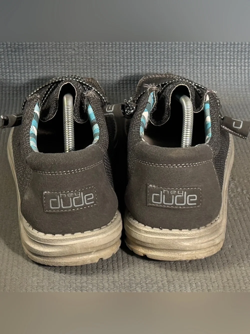 Hey Dude Men’s Wally Sox Charcoal Slip On Shoes Size 13
